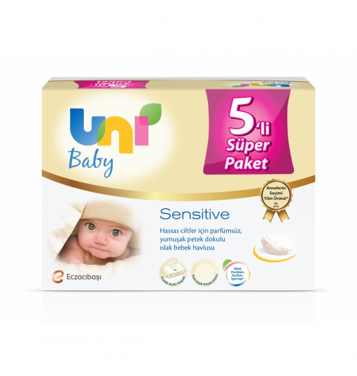  Uni Baby Sensitive Islak Havlu 5'li