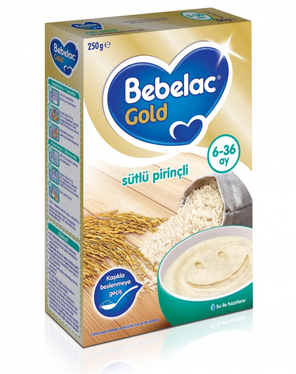 Bebelac Gold Kaşık Maması Sütlü Pirinçli 250 Gr. 6m+