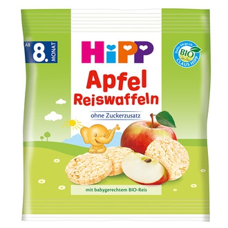 Hipp Organik Elmalı Pirinçli Bebek Gofreti 30 g