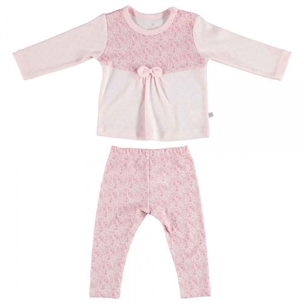 Bibaby Pink Flowers 2'li Bebek Takımı 59494