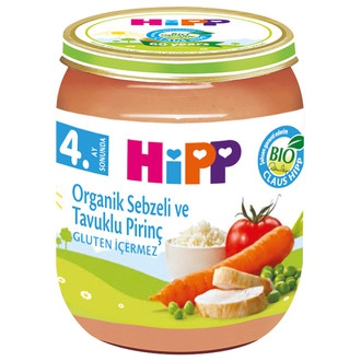 Hipp Organik Sebzeli ve Tavuklu Pirinç 125 gr