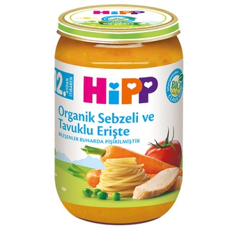 Hipp Organik Sebzeli Ve Tavuklu Erişte 220 gr