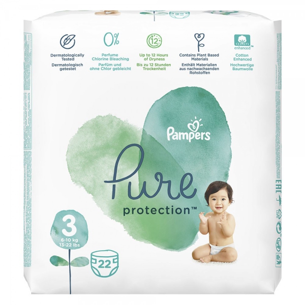 Prima Pampers Aqua Pure Bebek Bezi 3 Beden Midi 6-10 Kg 22l