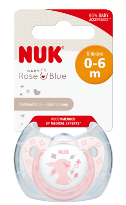 Nuk Baby Rose Silikon Emzik (0-6 Ay) - Kutulu