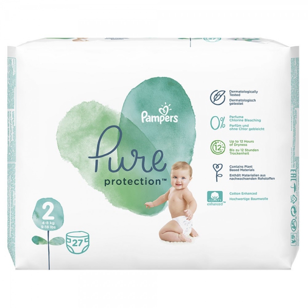 Prima Pampers Aqua Pure Bebek Bezi 2 Beden Mini 4-8 Kg 27li