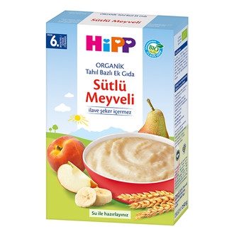 Hipp Organik Sütlü Meyveli Tahıl Bazlı Ek Gıda 250gr