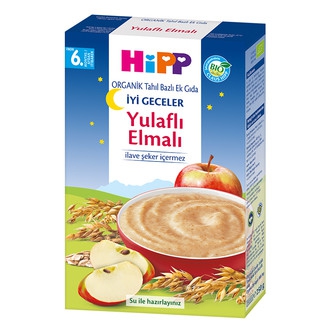 Hipp Organik İyi Geceler Yulaflı Elmalı Tahıl Bazlı Ek Gıda 250gr