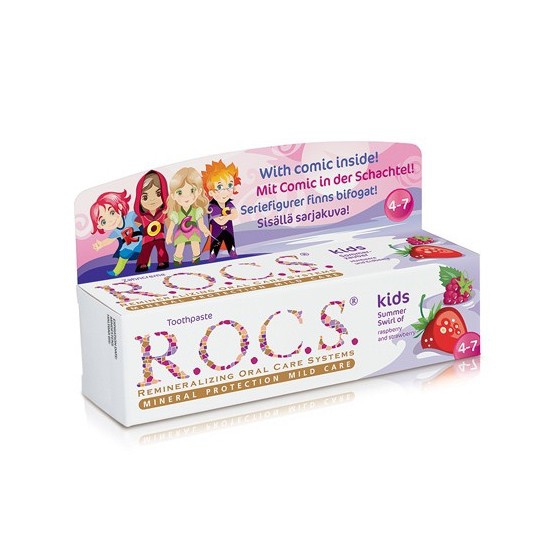 R.O.C.S. Kids Ahududu& Çilek Çocuk Diş Macunu