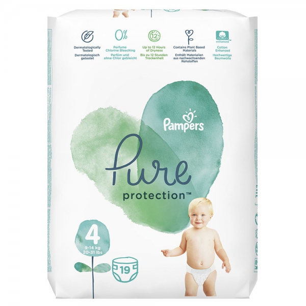 Prima Pampers Aqua Pure Bebek Bezi 4 Beden Maxi 9-14 Kg 19lu