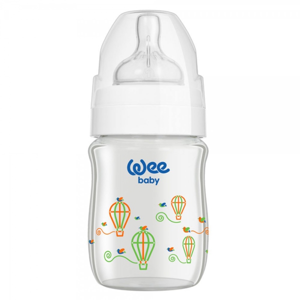 Wee Baby Klasik Plus Geniş Ağızlı Isıya Dayanıklı Cam Biberon 120 ml