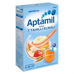 Aptamil Sütlü 7 Tahıllı Elmalı 250 gr Kaşık Maması 6m+