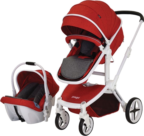 Prego 2086 Quattro Travel Bebek Arabası Kırmızı