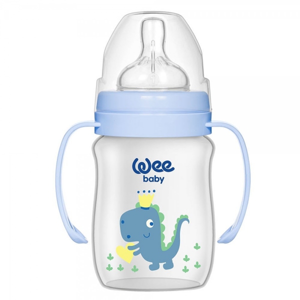 Wee Baby Klasik Plus Geniş Ağızlı Kulplu PP Biberon 150 ml