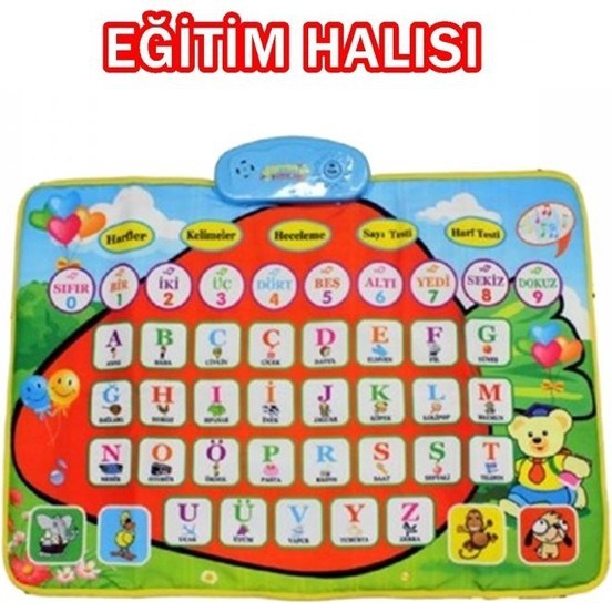 Eğitici Halı Alfabe Mavi