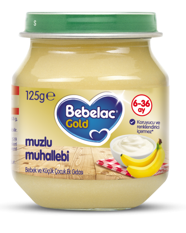 Bebelac Gold Kavanoz Mama Muzlu Muhallebi 125 Gr. 6m+