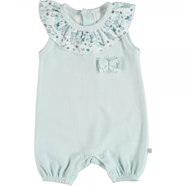 Bibaby Tulum Şortlu Green Flowers Mint