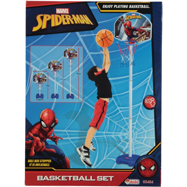 Spiderman Oyuncak Ayaklı Basketbol seti 3+ Yaş