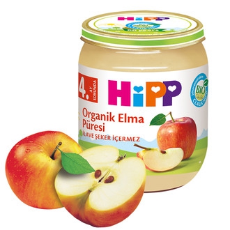 Hipp Organik Elma Püresi 125 gr 4m+