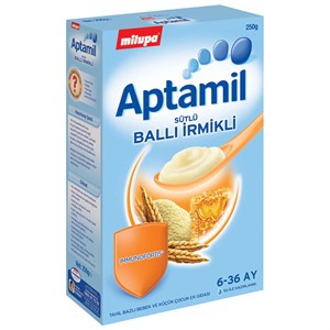 Aptamil Sütlü Ballı İrmikli 250 gr Kaşık Maması 6m+