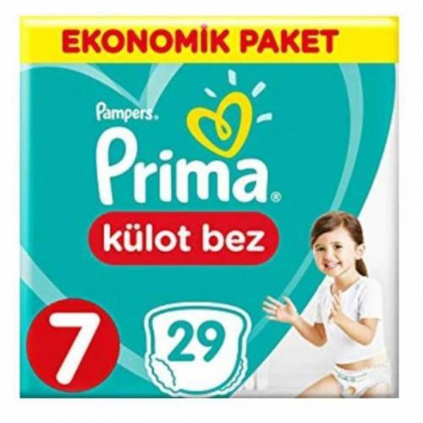 Prima Külot Bebek Bezi 7 Beden  17+  Kg 29'lu Ekonomik Paket