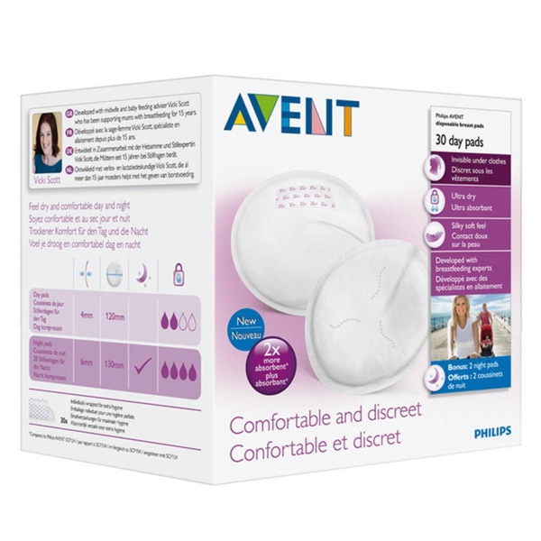 Philips Avent SCF254/30 Tek Kullanımlık Göğüs Pedi 30lu