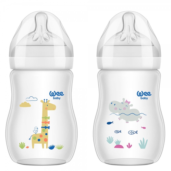 Wee Baby Natural PP Biberon 250 ml Tekli