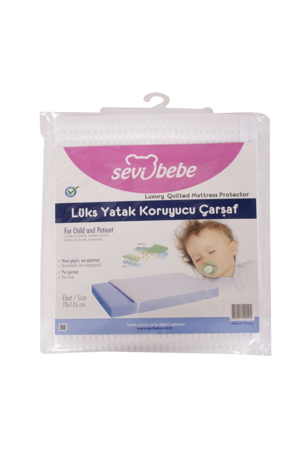 Sevi Bebe Lüks Yatak Koruyucu Çarşaf Alez (70x100)