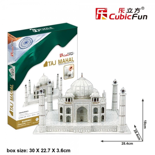 Cubic Fun 3 Boyutlu 3D Puzzle 87 Parça Taj Mahal Hindistan