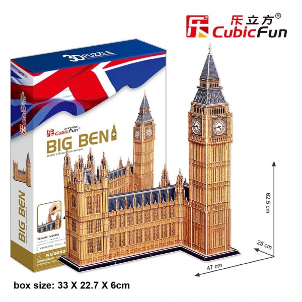 Cubic Fun 3D 117 Parça Puzzle Big Ben Saat Kulesi Ingiltere