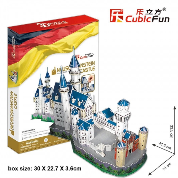 Cubic Fun 3D 98 Parça Puzzle Neuschwanstein Kalesi Almanya