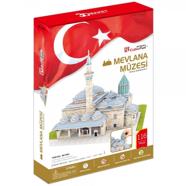 Cubic Fun 3D 3 Boyutlu Puzzle 116 Parça Mevlana Türbesi