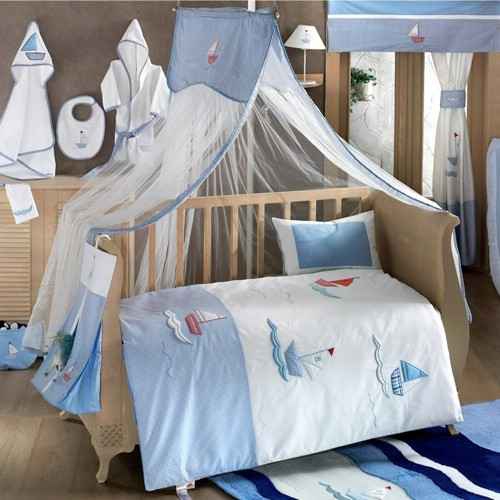 Kidboo Blue Marine Bebek Cibinlik 180x500 Cm