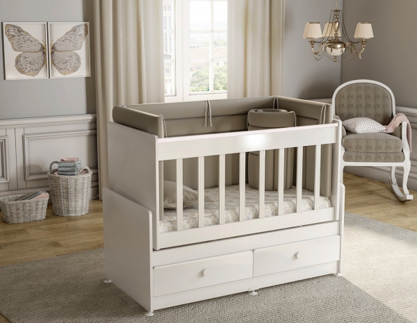 BANANA BABYKİDS SW 701 SWİNG 2 ÇEKMECELİ BEŞİK (60*120) BEYAZ