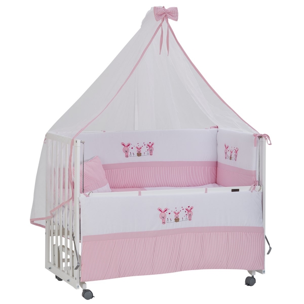 Baby Tech Beyaz Anne Yanı Beşik 60x120 Tekerlekli, Kademeli Beşik