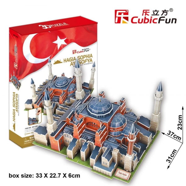 Cubic Fun 3D 3 Boyutlu Puzzle 225 Parça Tarihi Ayasofya Camii