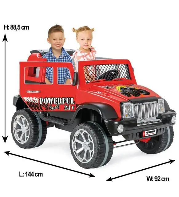 Pilsan 05-258 Akülü Araba Powerful Çift Kişilik 24V Suv Jeep